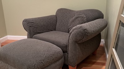 For Sale- Oversized chair with ottoman